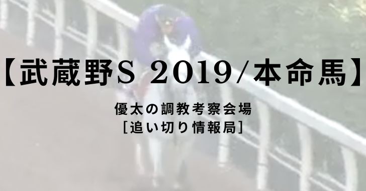 【武蔵野S 2019/本命馬】