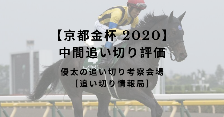 【京都金杯 2020】中間追い切り評価