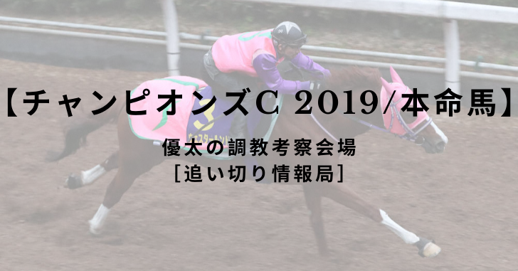 【チャンピオンズC 2019/本命馬】