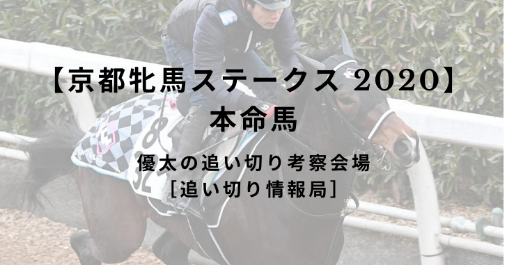 【京都牝馬ステークス 2020】 本命馬
