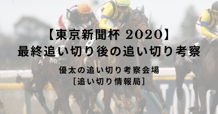 【東京新聞杯 2020】 最終追い切り後の追い切り考察