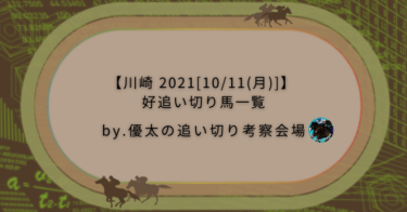 【川崎 2021[10/11(月)]】好追い切り馬一覧