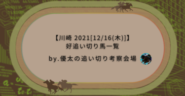 【川崎 2021[12/16(木)]】好追い切り馬一覧